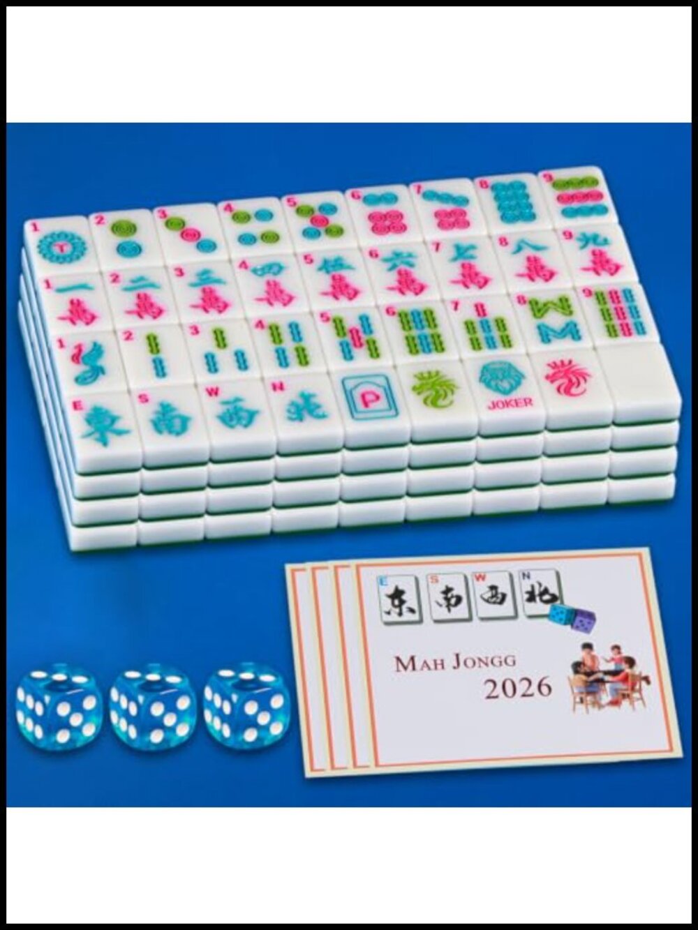 American Mahjong Tile Set 1.2-Inch Melamine Game